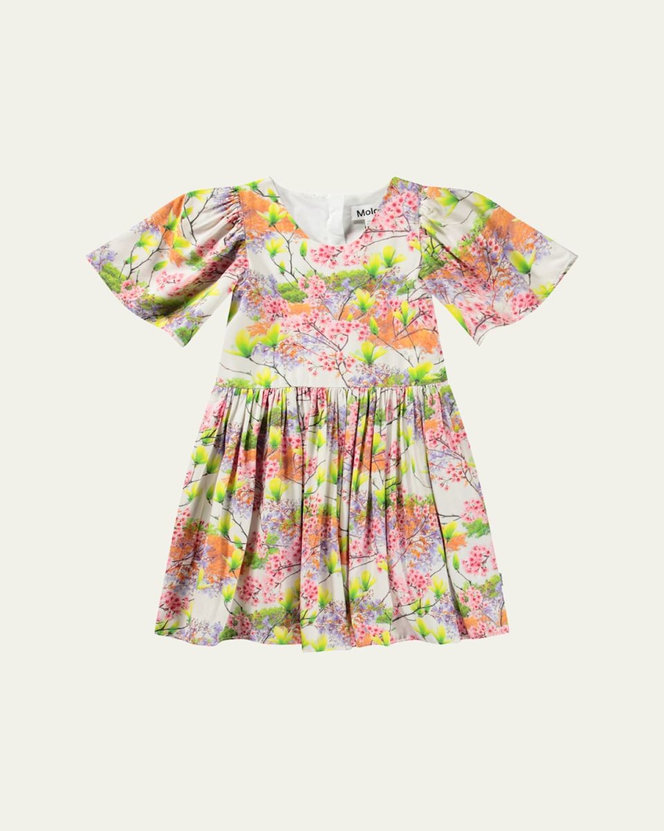 Carlin Floral-Print Dress, Size 7-12